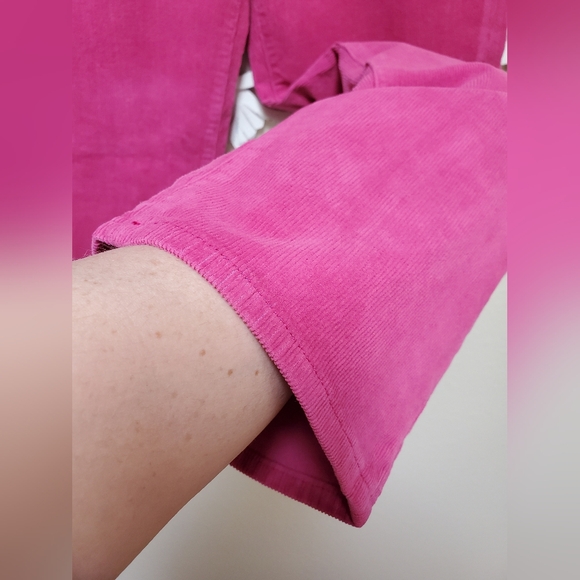 High Rise Straight Magenta Corduroy Pants By Rollas Size 31 NWT - Picture 5 of 11